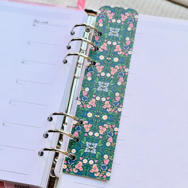 Planner Bookmark | Filofax Bookmark | Refillable Planner | Planner Accessories | Planner Inserts | Planner Refills | Diary | Planning