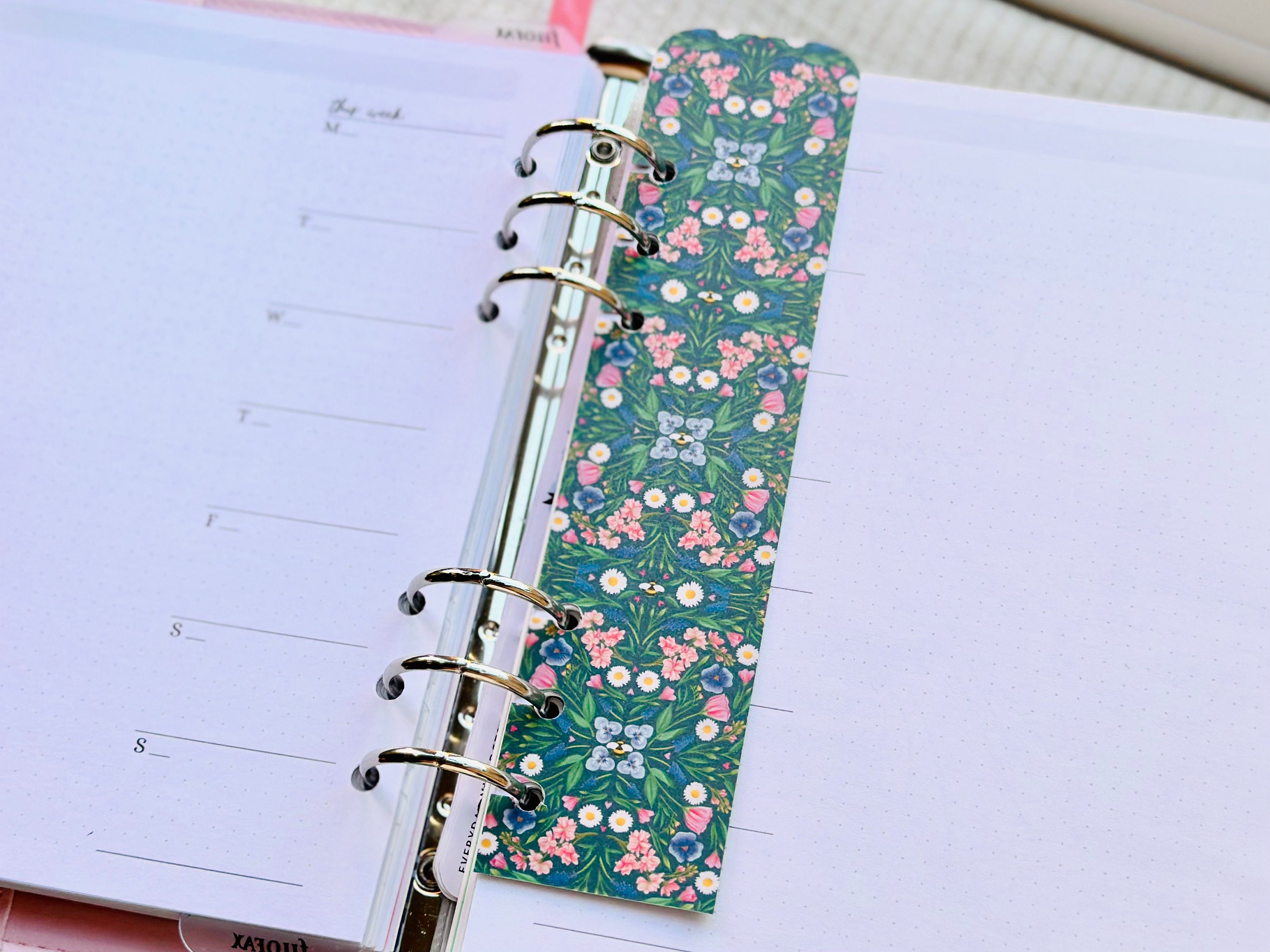 A6 Diary Ruler Bookmark [3Types]/6 Ring Planner Index Inserts Organizer  Journal Page Marker Sticker Storage - Yahoo Shopping
