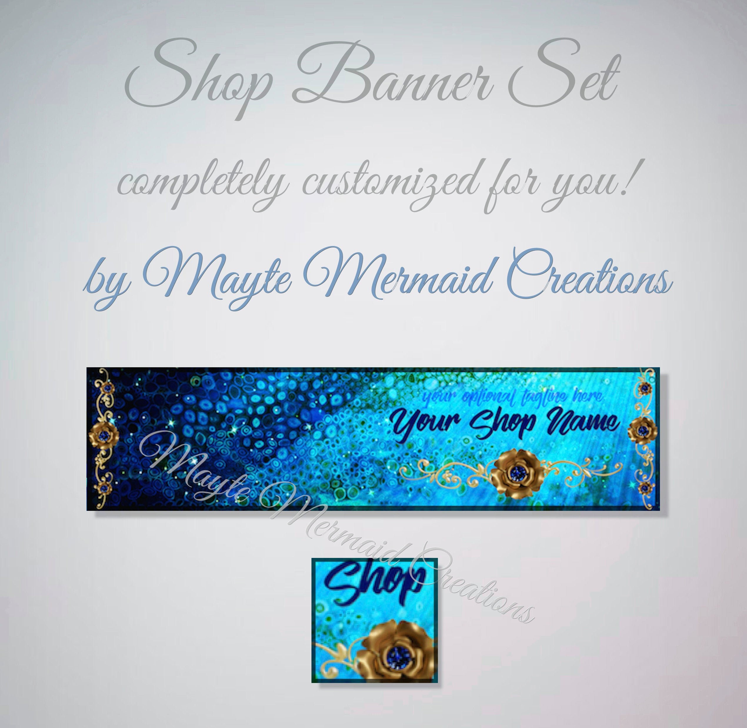 Personalized Etsy shop Banner Paper Paper & Party Supplies