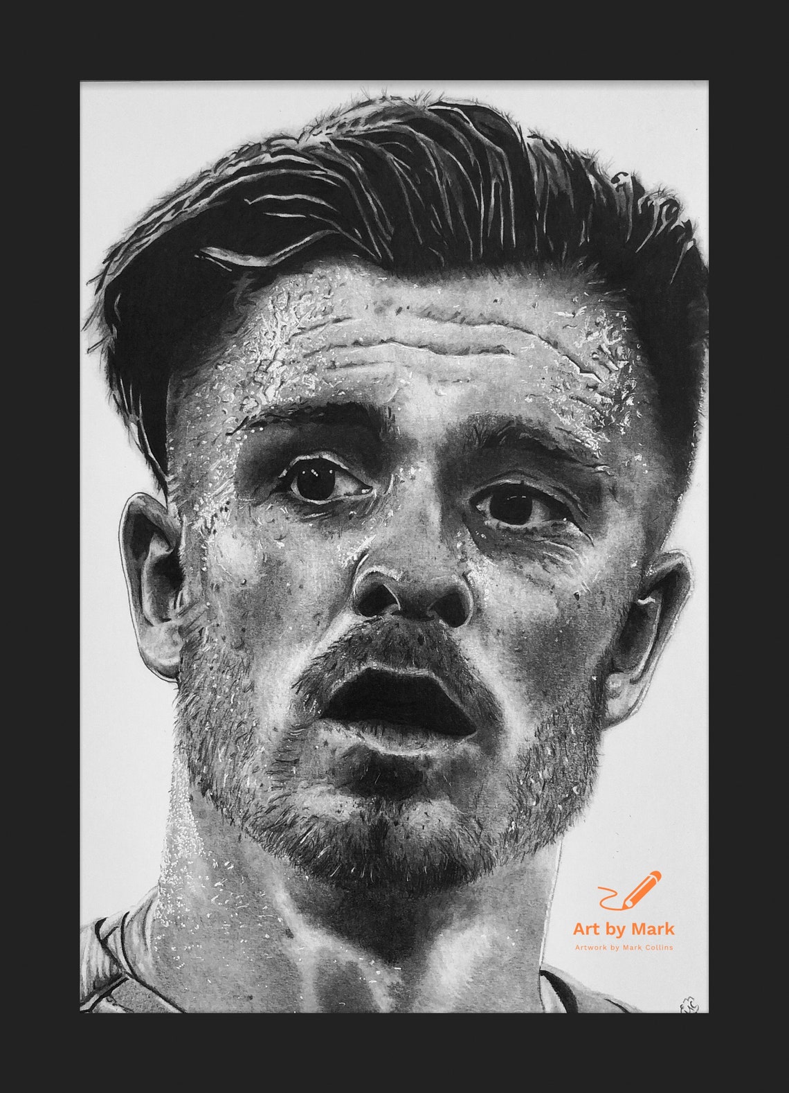Jack Grealish Graphite Drawing Etsy Ireland