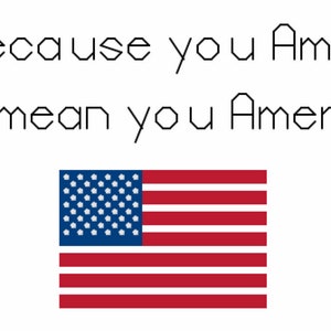 Queer Eye Ameri-can Ameri-should Cross Stitch Pattern