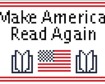 Make America Read Cross Stitch Pattern
