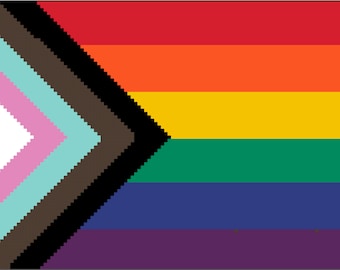 Pride Flag Cross Stitch Pattern