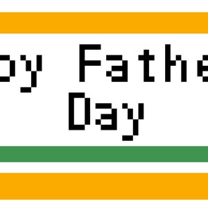Schema punto croce per la festa del papà