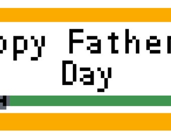 Happy Father's Day Cross Stitch Pattern