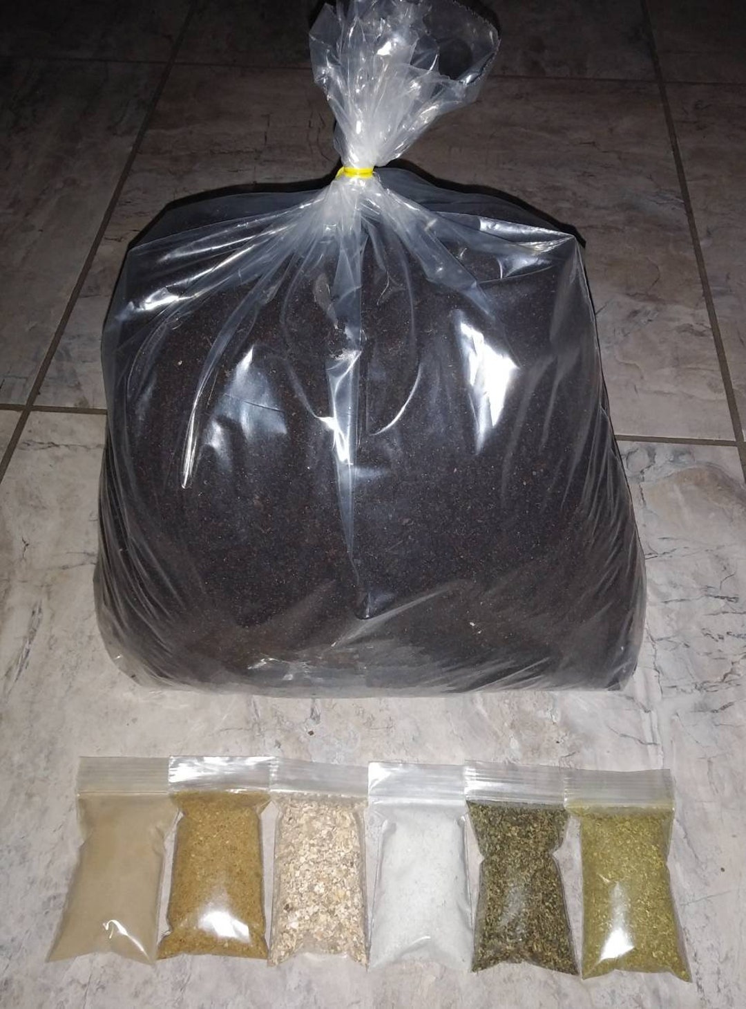 10 Lbs Worm Castings, Bat Guano, Fish Meal, Crab Meal, Oyster Shell