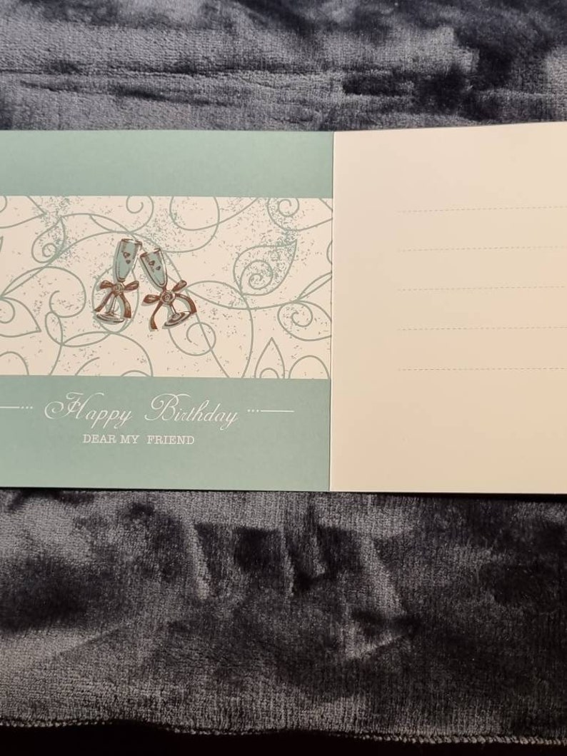 Ready to be written and sent. Diamond art Birthday cards