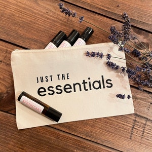 Essential Oil Bag, Travel Bag, Pouch for Oils, Just the Essentials