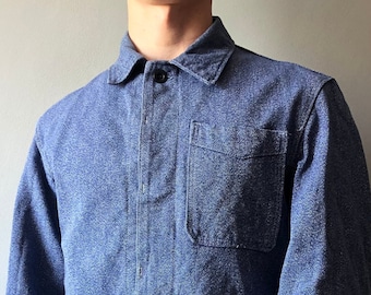 French Work Jacket / Bleu de travail / French Workwear / French Chore Coat / Swiss Work Jacket / Size M