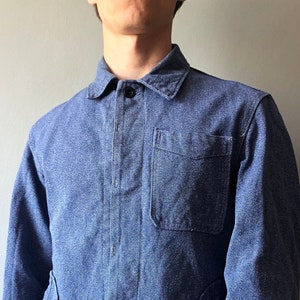 French Work Jacket / Bleu de travail / French Workwear / French Chore Coat / Swiss Work Jacket / Size M