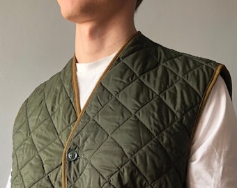 バブアー - キルティングベスト グリーン - Etsy 日本