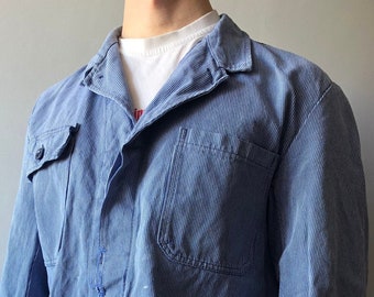 French Work Jacket / Bleu de travail / French Workwear / French Chore Coat / Size M