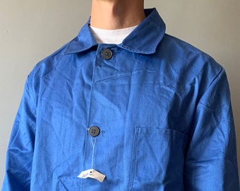 Jaqueta de trabalho francesa / Bleu de travail / Roupa de trabalho francesa / Casaco de trabalho francês / Tamanho G