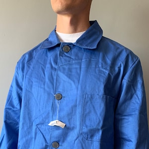 French Work Jacket / Bleu de travail / French Workwear / French Chore Coat / Size L