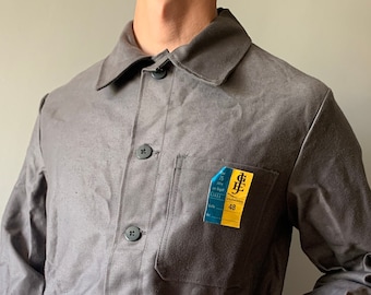 Jaqueta de trabalho francesa / Bleu de travail / Roupa de trabalho francesa / Casaco francês para tarefas domésticas / Tamanho P-M