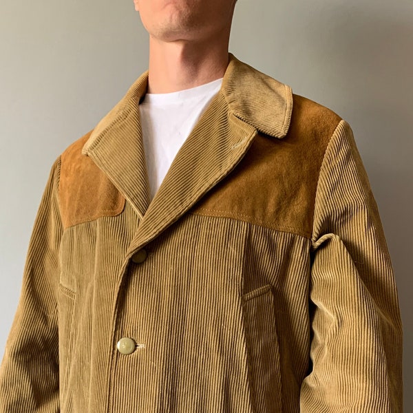 Corduroy Jacket / Hunting Jacket / Shooting Jacket / Duck Jacket / Animal Button / Made in England / Size M-L