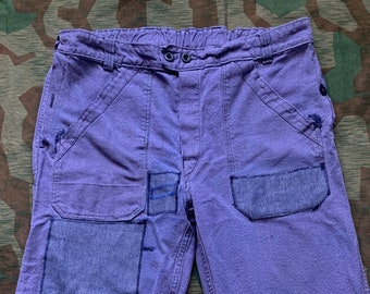 Workwear Pants / French Chore Pants / French Workwear / Bleu De Travail