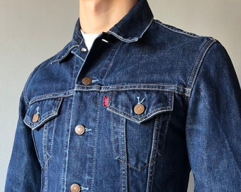 Vintage 90s Levi's 70500 denim jacket, dark blue men's Levis