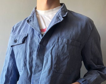 French Work Jacket / Bleu de travail / French Workwear / French Chore Coat / Size M