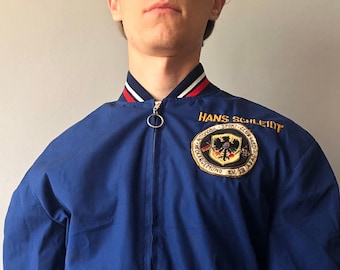 ジャケット・アウター 1950s french work jacket NAVY MILITARY French Army 1950s Blue Cotton Twill Work Chore Jacket Size M