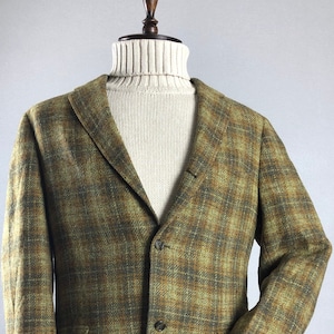 Harris Tweed Jacket / Harris Tweed Blazer / Vintage Tweed Jacket / Made in USA / 1950s / Size M-L