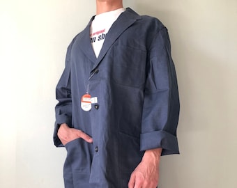 French Work Jacket / Bleu de travail / French Workwear / French Chore Coat / German Work Jacket / Size S-M