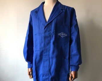 French Work Jacket / Bleu de travail / French Workwear / French Chore Coat / German Work Smock / Size XL