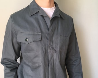 French Work Jacket / Bleu de travail / French Workwear / French Chore Coat / Swiss Work Jacket / Size S