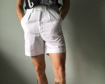 Swedish Navy Shorts / Vintage Swedish Army / Military Surplus / White Army Shorts