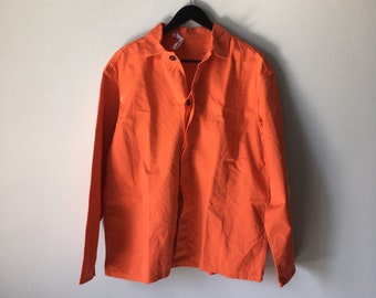 French Work Jacket / Bleu de travail / French Workwear / French Chore Coat / German Work Jacket / Size L