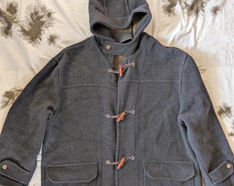 ヴィンテージ モンゴメリー ティベット ウール ダッフルコート：レッド