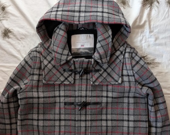 ヴィンテージ モンゴメリー ティベット ウール ダッフルコート：レッド