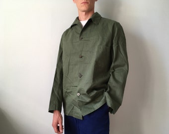 Jaqueta de trabalho francesa / Bleu de travail / Roupa de trabalho francesa / Casaco de trabalho francês / Jaqueta de trabalho sueca / Tamanho M