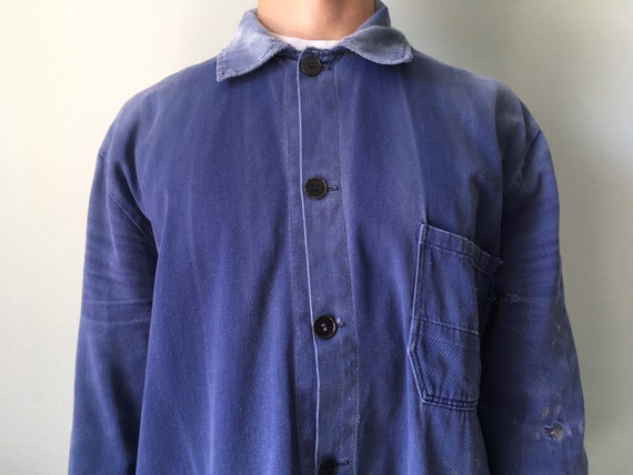 French Chore Coat / Vintage Work Jacket / Size S-M