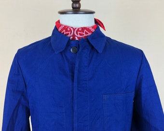 French Work Jacket / Bleu de travail / French Workwear / French Chore Coat / German Work Jacket / Size L