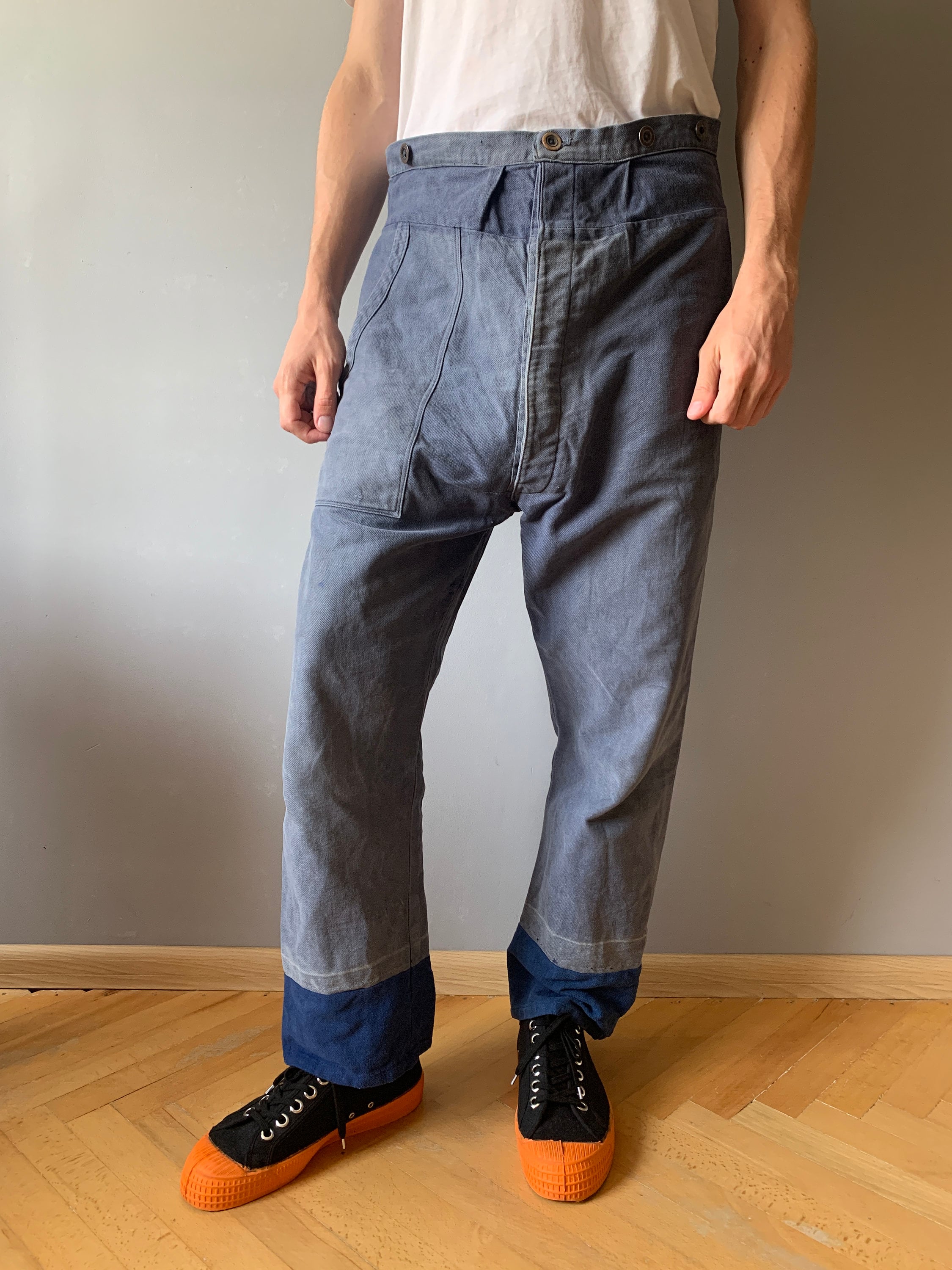 Workwear Pants / French Chore Pants / French Workwear / Bleu De