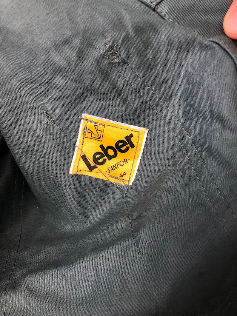 Vintage Swiss Work Jacket Size S Vintage Workwear Chore Jacket