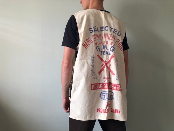 Vintage Flour Sack Vest / Graphic Tees