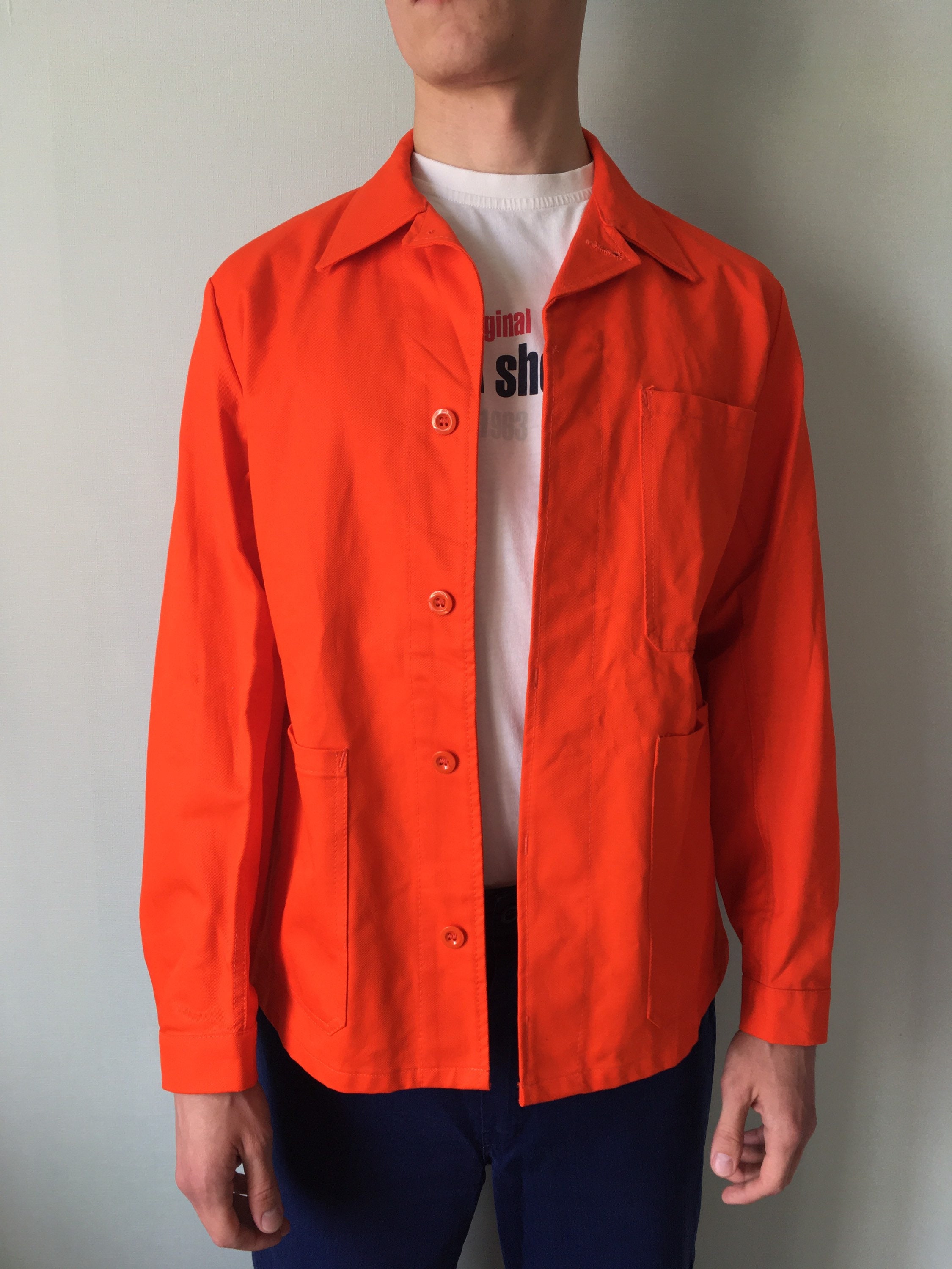 orange chore jacket