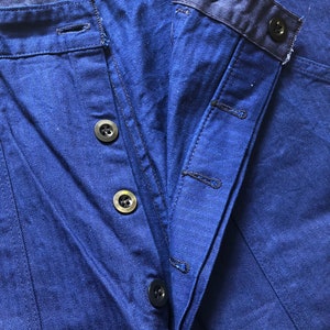 Workwear Pants / French Chore Pants / French Workwear / Bleu De Travail / German Work Pants / Waist 46cm