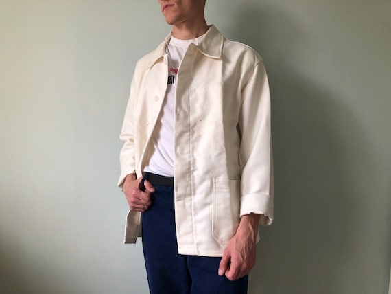 Moleskin Vintage Work Jacket / Size-L / Workwear /
