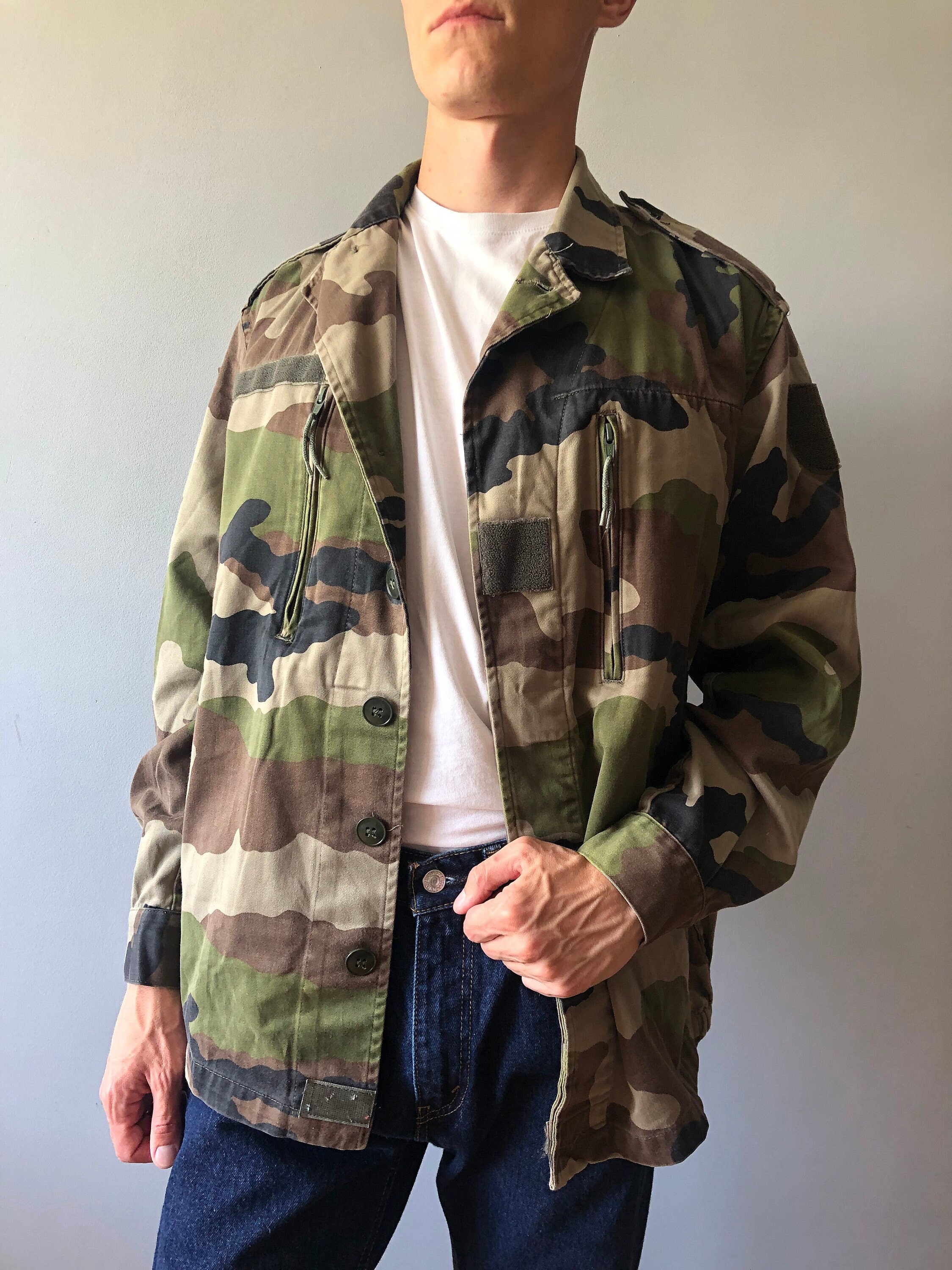 ジャケット・アウター 1950s French Military?Work? Frock Coat 50-60s French Army Frock Coat Size 104L | Ugla