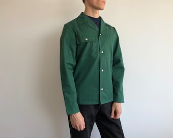 French Work Jacket / Bleu de travail / French Workwear / French Chore Coat / Swiss Work Jacket / Size S