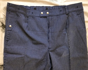 Workwear Pants / French Chore Pants / French Workwear / Bleu De Travail / Size L-XL