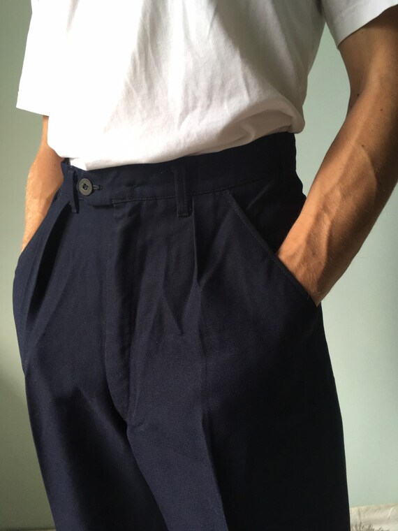 Vintage Swedish Army Navy Pants / Military Surplus