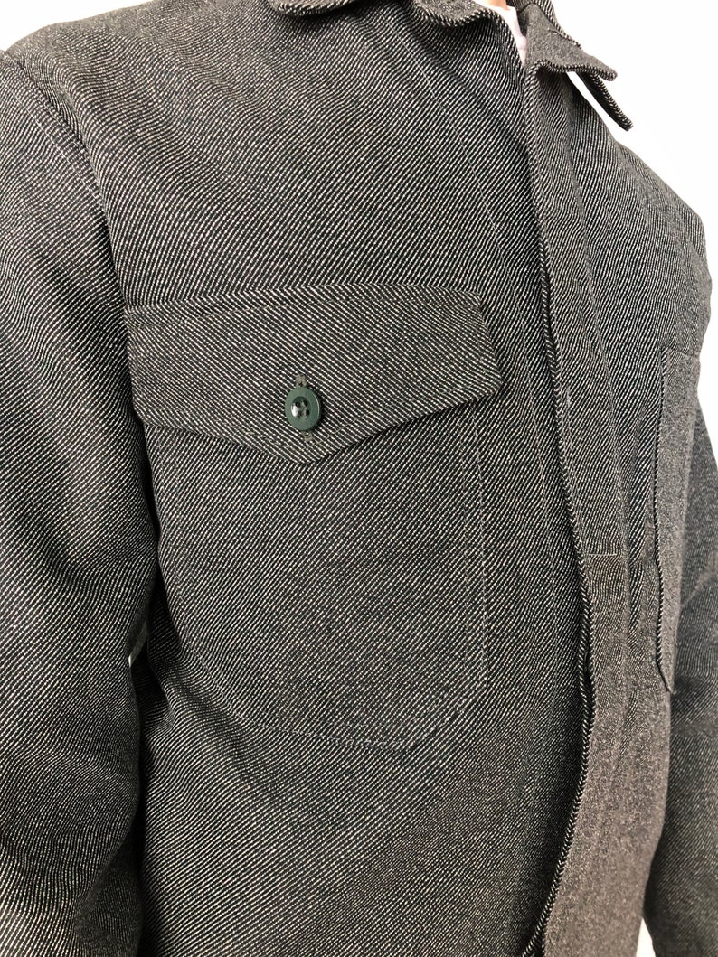 Vintage Swiss Work Jacket Size S-M Vintage Workwear Chore Jacket
