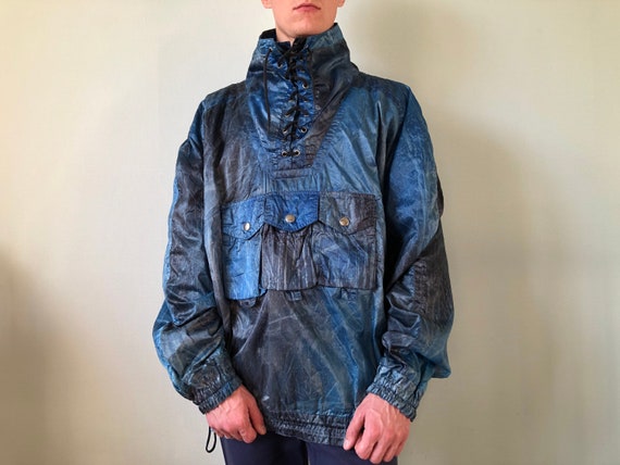 Vintage Ski Smock / Parachute Material / Size - L