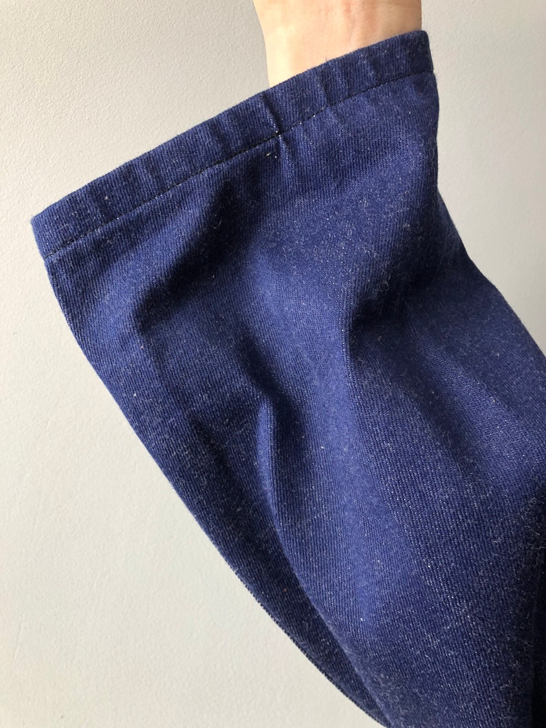 Pantalon De Travail Vintage Bleu Style French Workwear - Taille M, Neuf Avec Défauts