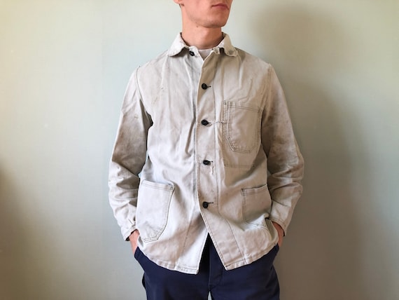 French Work Jacket / Vintage Chore Jacket / Size S