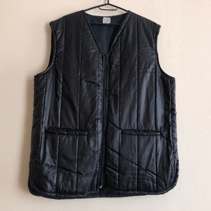 Quilted Waistcoat / Quilted Vest /  Size XL / 1990s